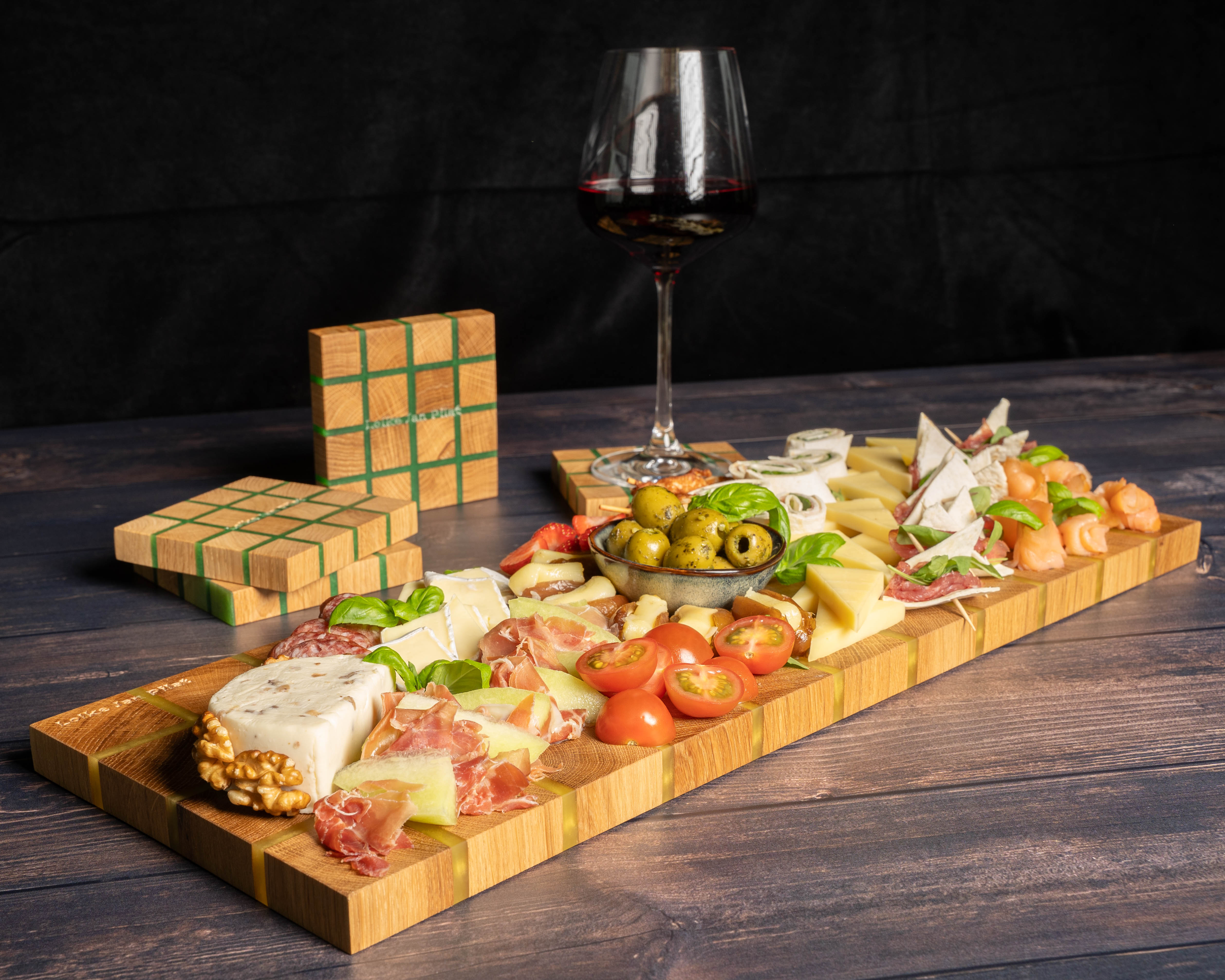 The Oak & Gold Epoxy Serving Board
