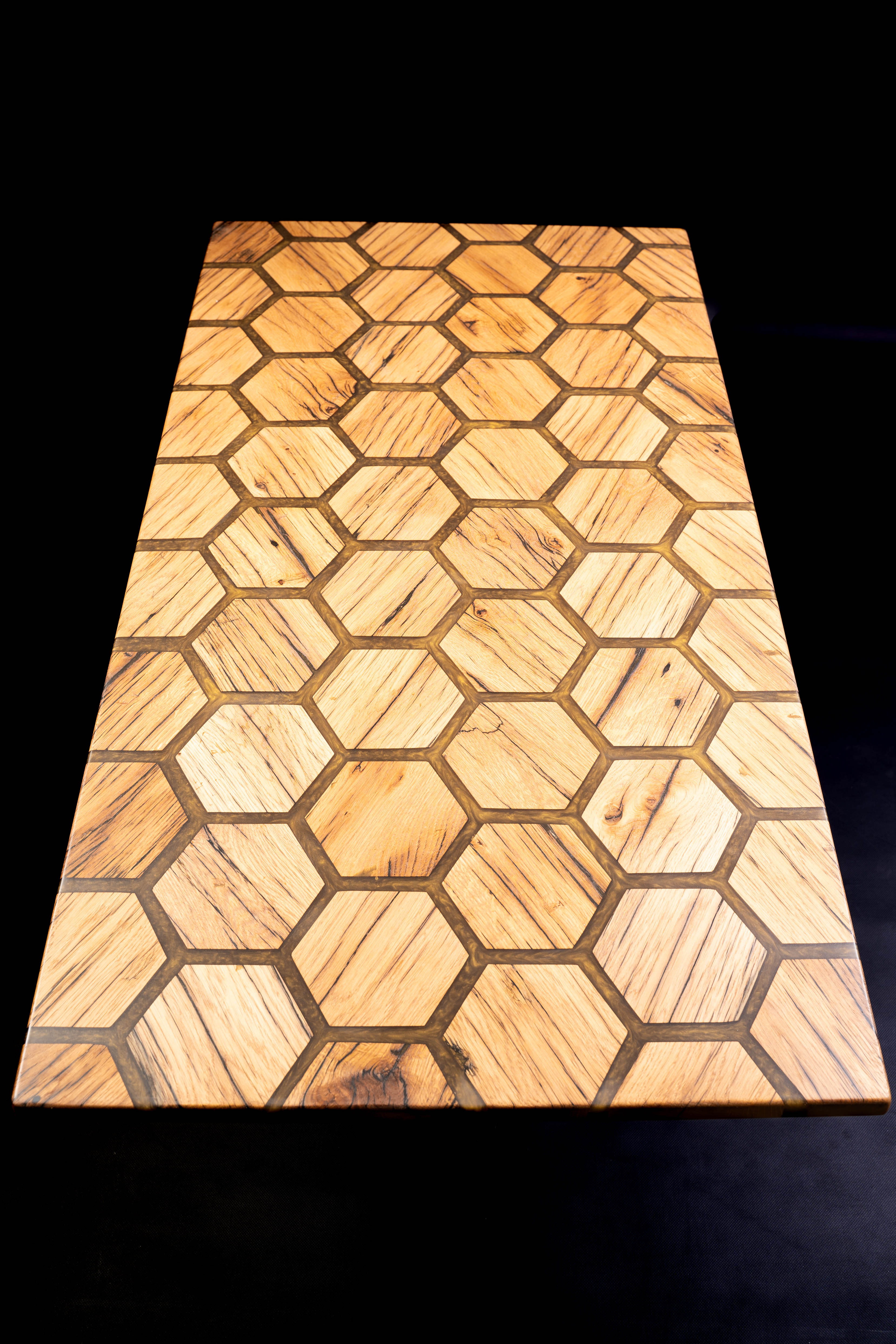 The Hexagon Oak Coffee Table