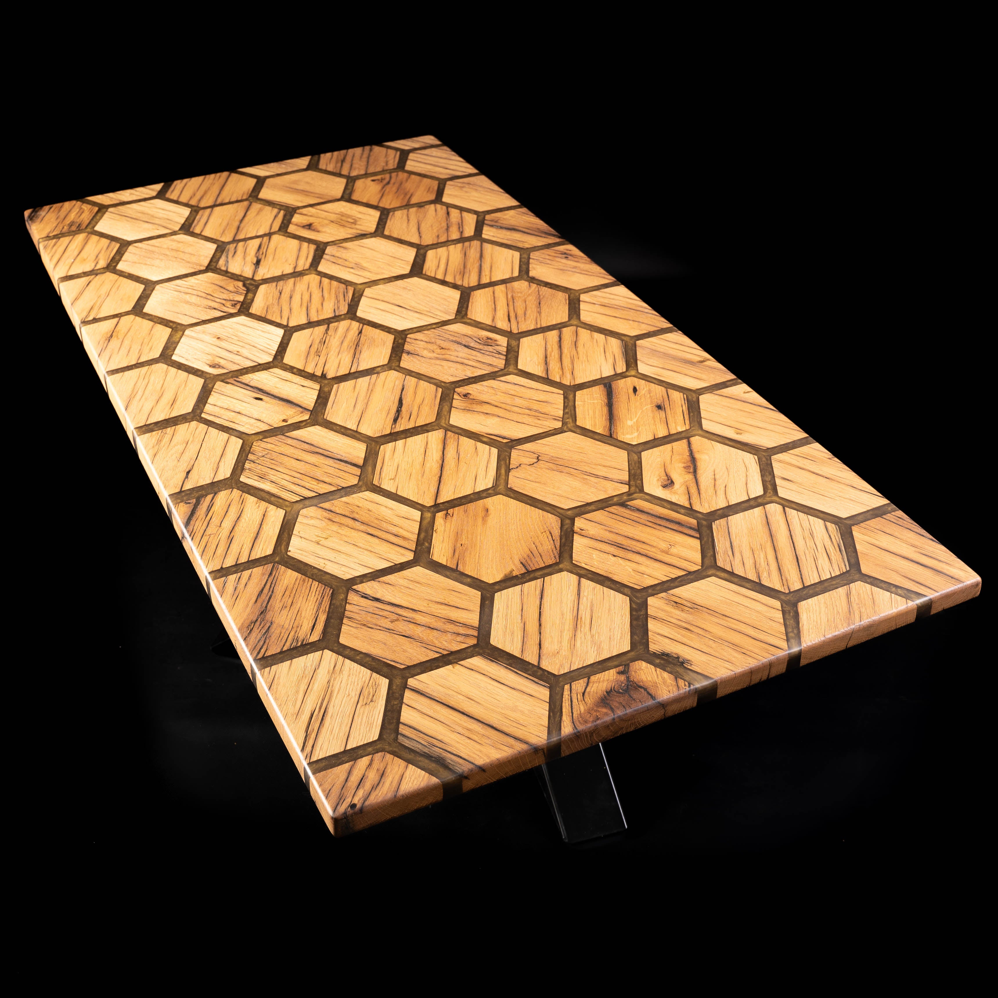The Hexagon Oak Coffee Table
