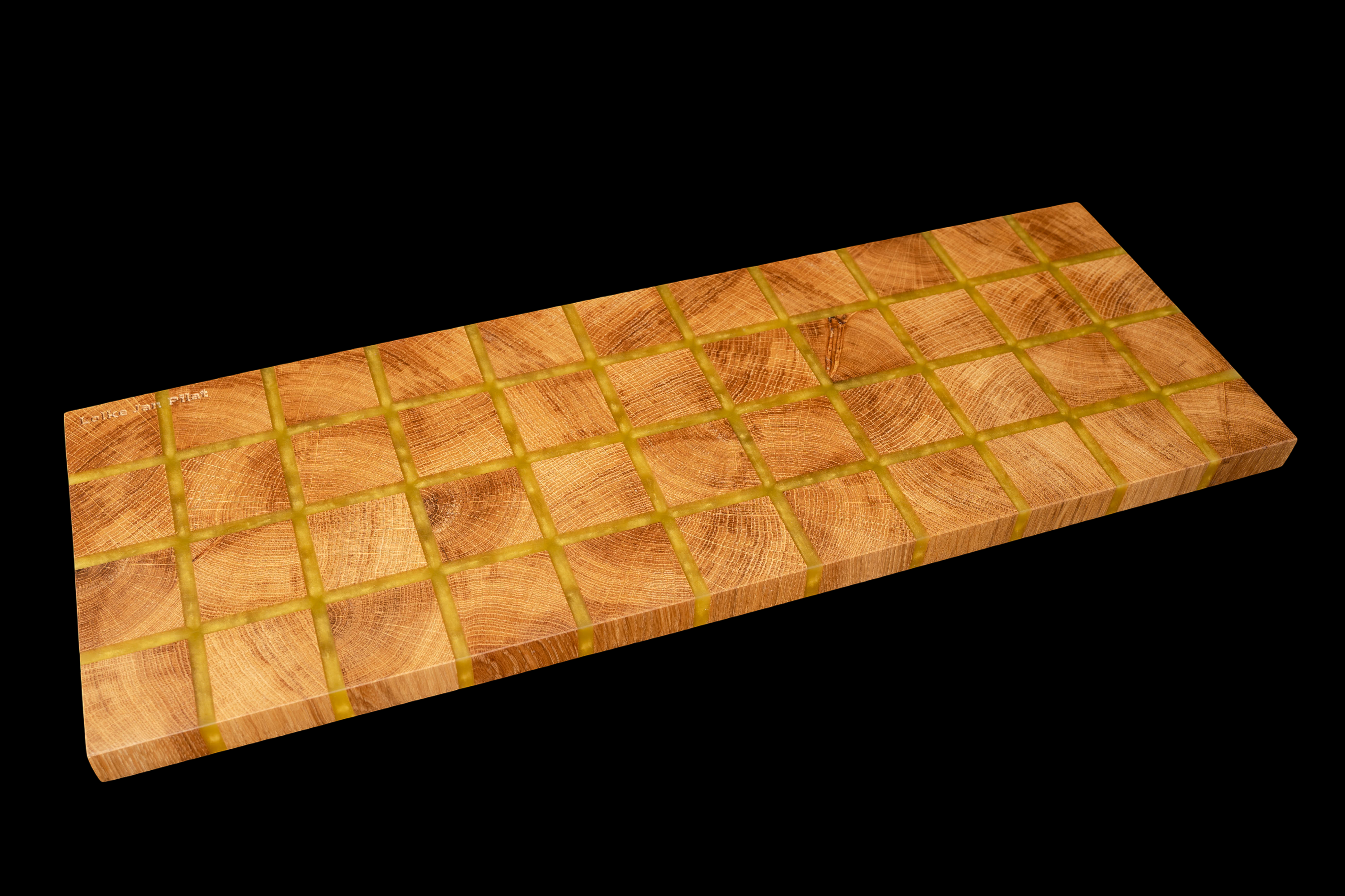 The Oak & Gold Epoxy Serving Board